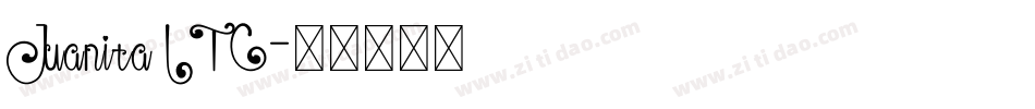 Juanita ITC字体转换